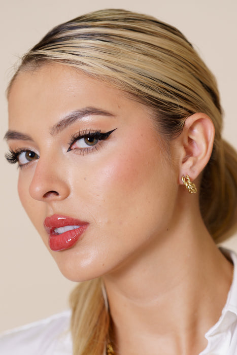 Aretes Braided Charm - Lumina