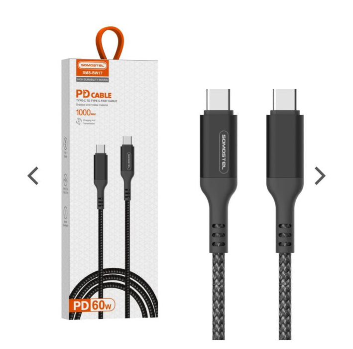 Cable SOMOSTEL SMS-BW17 tipo C a tipo C
