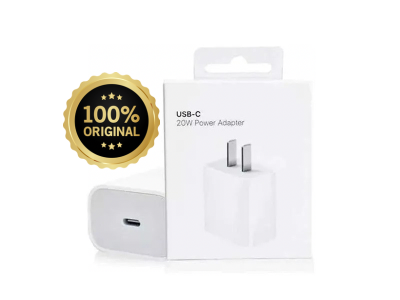 Cubo de Carga Original 20W Tipo C para iPhone – Carga Rápida y Segura